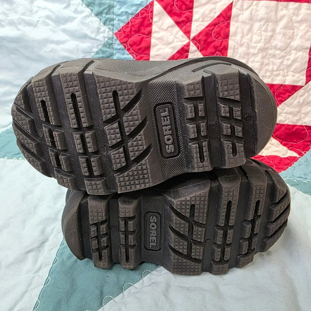 Sorel Kids Snow Commander Black‎ Winter Boots NV1799-011 Size 6